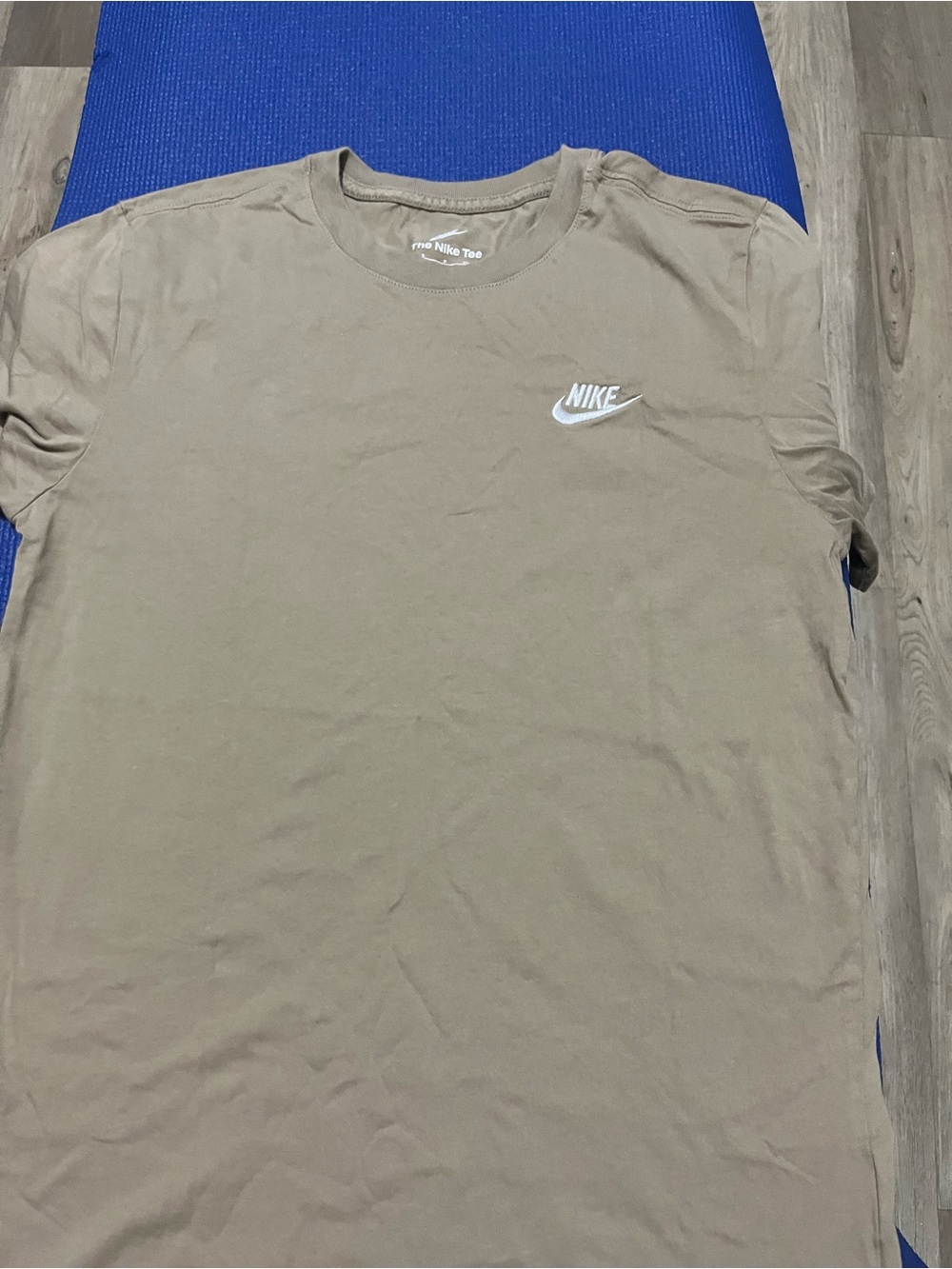 Nike Short Sleeve Crew Tee in Taupe